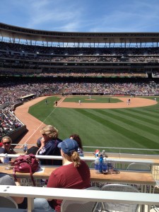 cell phone picture at Minnesota Twins Game