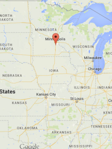 google map of Minneapolis